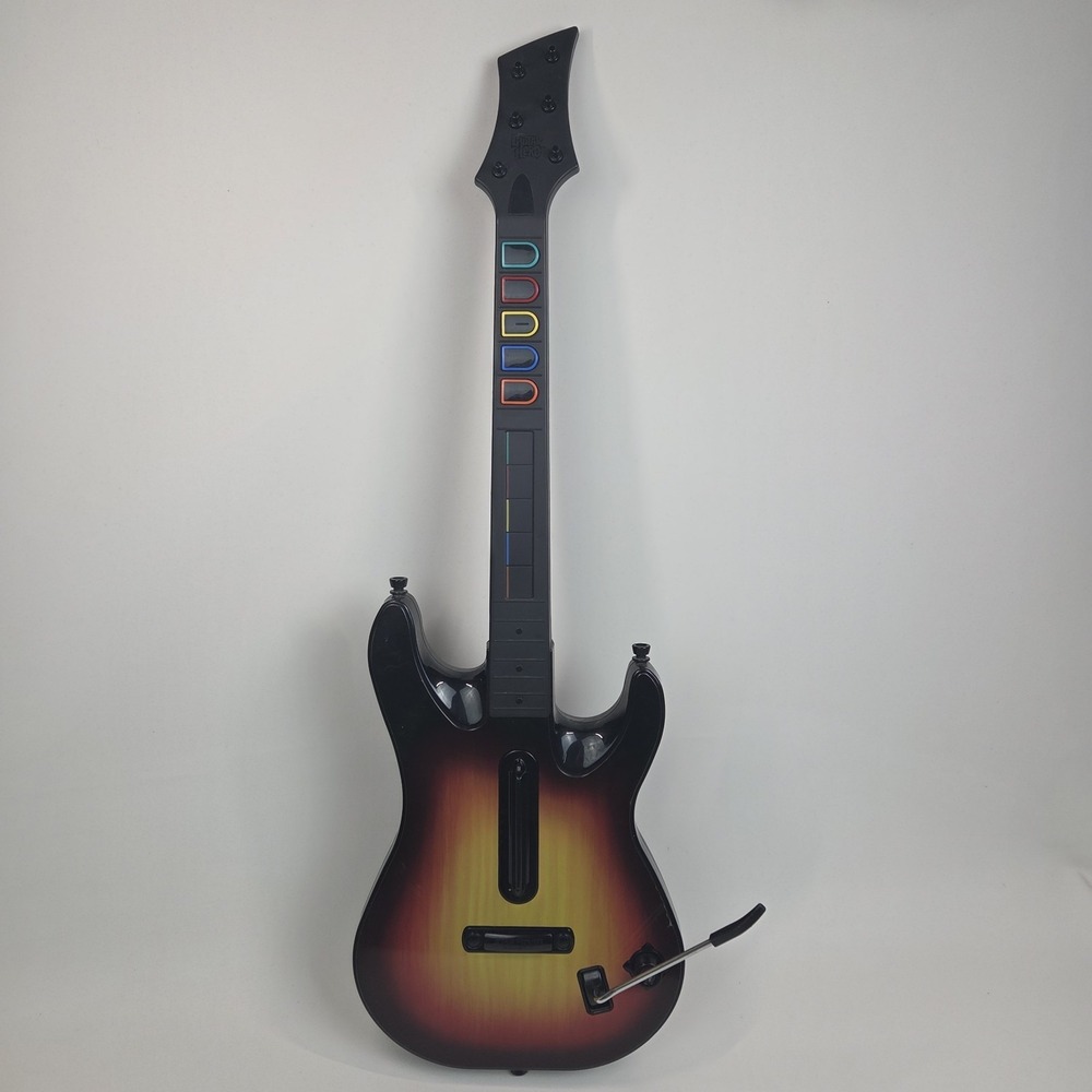 PS3 Guitar Hero Guitar Red‎ Octane Wireless Sunburst Model 95451.805 No Dongle